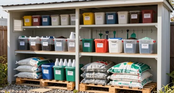 organized yard supply storage