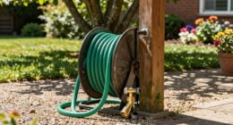 portable yard hose station