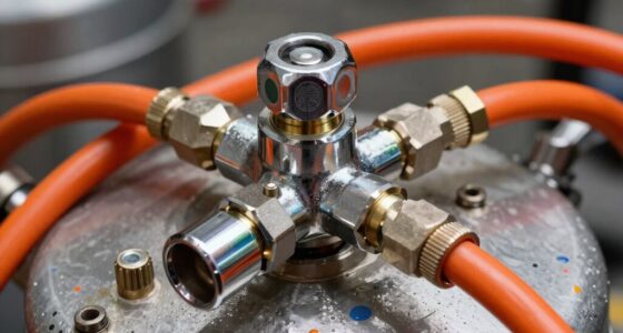 pressure pot spray precision