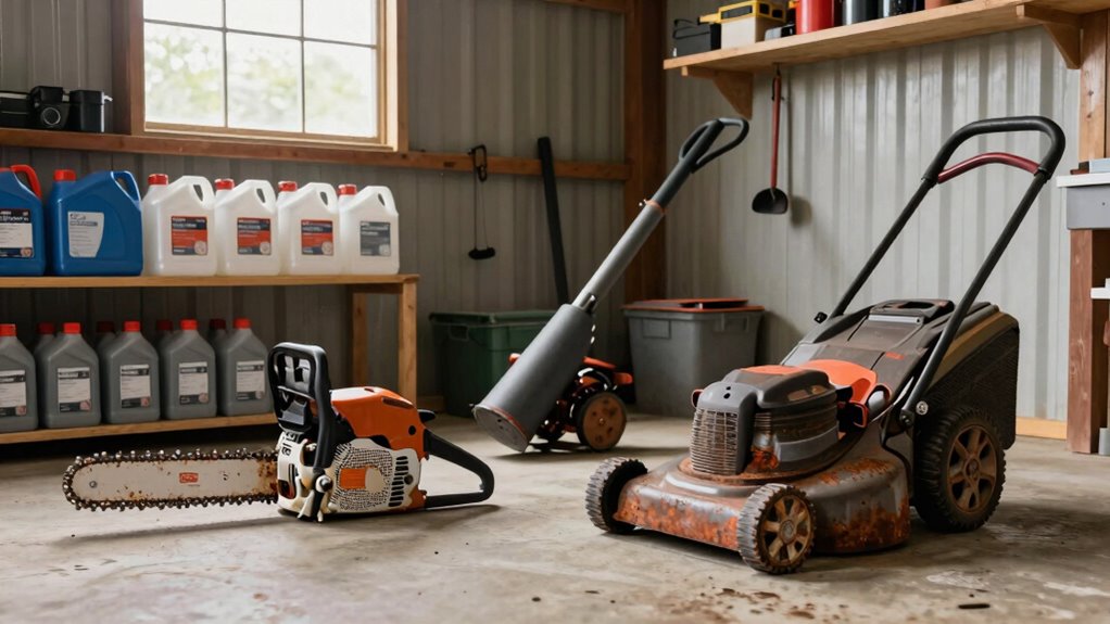 proper outdoor equipment storage