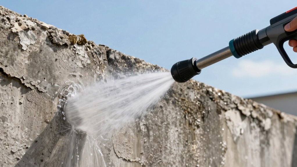 proper pressure washing technique
