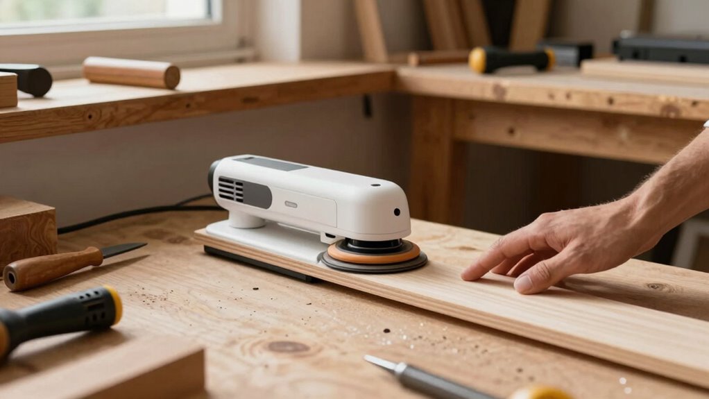 smart workshop drum sander placement