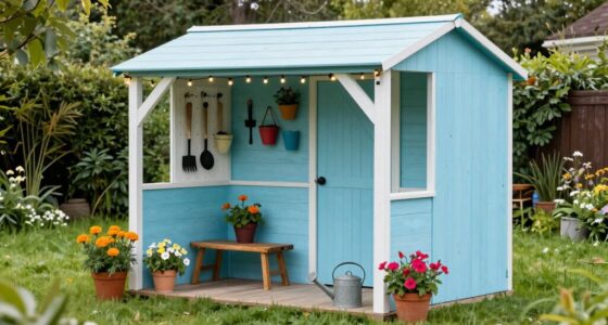 transforming shed into garden hub