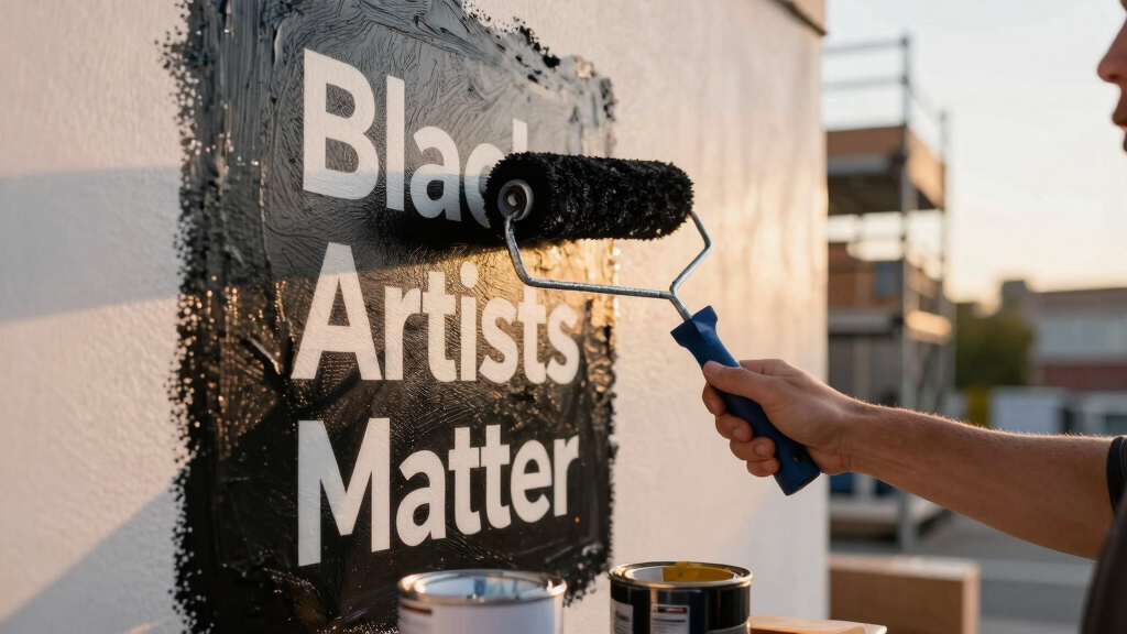 Texas Covers Up Beloved "Black Artists Matter" Mural in Austin