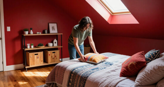 A Plain Attic Bedroom Is Now A “Little Jewel Box” After A Colorful Redo