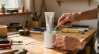 Clever Upcycler Uses Empty Toothpaste Tube To Keep Cords Tangle-Free