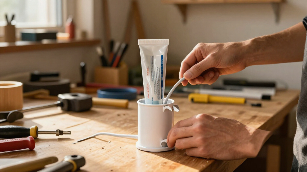Clever Upcycler Uses Empty Toothpaste Tube To Keep Cords Tangle-Free