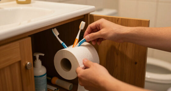 Ditch Bulky Bathroom Organizers: Reuse A Toilet Paper Roll For Smarter Storage