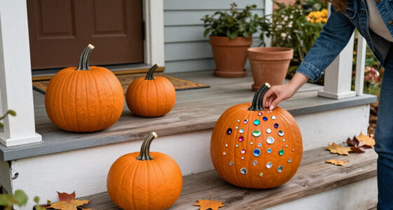 No Knives Needed: 'Bedazzled' Pumpkins Are The Coolest Front Porch Trend